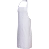 grembiule con bavetta in policotone - bianco - Portwest