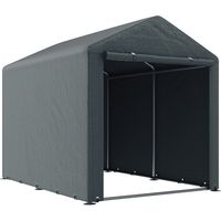 2.2 x 1.6 m Outdoor Storage Tent, with Accessories - Dark Grey