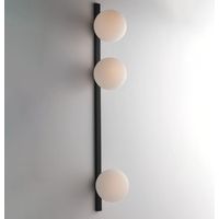 Fan Europe Enoire - Triple Globe Wandleuchte, Schwarz, Opal, E14