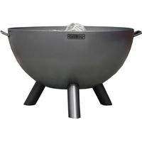 Kongo Deep Fire Bowl - Steel - L85 x W85 x H55 cm - Black