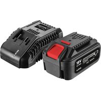 GRAPHITE Akku 4ah mit E+ Ladegerät Kit: 58G004 (Energy+ 18 V, Akku de Lithium-Ionen de 4,0 Ah) 58G002 (Ladegerät de Energy+ Akku, 2,3 A), gewährleistet das Laden ohne Risiko de Kapazitätsverlust