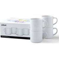 Set di tazze impilabili Cricut bianco 300 ml 4 pezzi