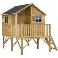 casetta da giardino per bambini domus "leonardo" in legno 175x226x250,5 cm