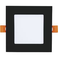 Led Spot - Einbaustrahler 9W 4000K neutralweiß ohne Led-Punkte - Led Deckenspot 120x120mm, schwarz 230V