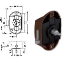 Serratura push-lock per antine senza asta