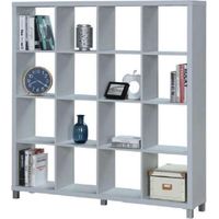 Estanteria grande kubox 4x4 acabado blanco, 153 cm(alto)146 cm(ancho)29 cm(fondo)