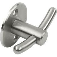 Mantelhaken Piletas Breite 64 mm, Höhe 42 mm, Edelstahl gebürstet