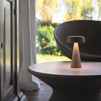Lampe de table LED sans fil d'intérieur et d'extérieur Fade Table Lamp High - Gris