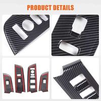 4 modified window regulator trims and ABS interior armrest panels for Honda Pilot 2024