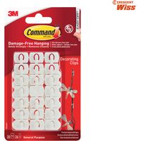 White Decorating Clips (Pack 20) - COM17026