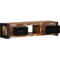 Meuble TV Banc TV Armoire TV 100x30x25 cm Bois de récupération solide
