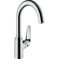 Einhebelmischer für Küchenspüle aus verchromtem Messing - Hansgrohe Focus