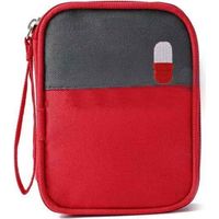 Trousse à pharmacie portable, petite trousse à pharmacie portable pour usage domestique, trousse de premiers secours,Petit rouge