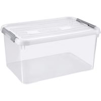 Curver 243819 Kunststoffbox HANDY+ geschlossen, stapelbar (B x H x T) 400 x 290 x 600 mm Transparen