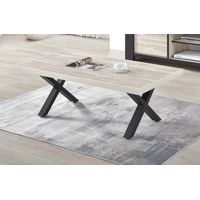 Table basse contemporaine chêne sable Thorie