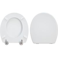Copriwater Rak Flora Tampa compatibile in poliestere bianco