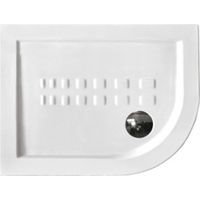 Piatto doccia 72x90 h.5,5 angolare destro in ceramica bianco