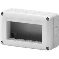 Caja Gewiss para dispositivos horizontales del sistema con protección de 4 lugares IP40