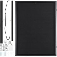 Mophorn-Trikot-Präsentationsrahmen, 23,3x31,2x1,5 Zoll, große, abschließbare Sport-Trikot-Schattenbox mit 98 % UV-geschütztem PC-Glas und Kleiderbügeln, für Baseball-Trikots und -Uniformen, Basketball