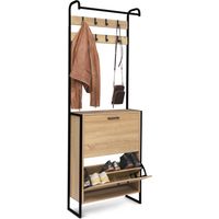 Eingangsgarderobe LUIS Schuhmöbel 2 Türen Industriedesign