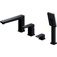 OMNIRES Parma - Wannenrandarmatur, 4-Loch Montage, schwarz matt PM7432BL