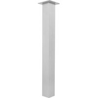 SIMAUSROM Tischfuß 70 x 70 x 420 mm Aluminium gebürstet