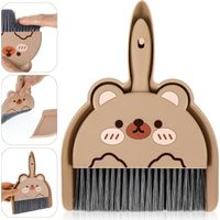 Ensemble balai et pelle à poussière portables, mini balai et pelle à poussière mignons, petit ensemble balai et pelle à poussière léger, adapté au nettoyage des bureaux et des petits espaces.