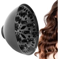 Accessoire Diffuseur Pour Sèche-Cheveux, Diffuseur Seche Cheveux Boucles, Embout Diffuseurs Universel Pour Sèche-cheveux Cheveux Bouclés Ondulés Sans Frissotis, 1,4 À 2,6 Pouces Centimètre Réglable