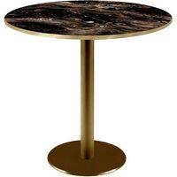 Table ronde Ø 70 cm Rome bistrot marbre veiné glossy