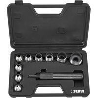 Fervi – Coffret de 9 emporte-pièces mécaniques 5-32 mm – Pour métal et plastique – Découpe précise sans éclats – Outils professionnels