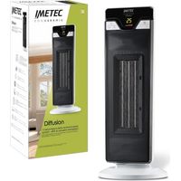Imetec Eco Ceramic Diffusion Calefactor Ventilador Negro Blanco