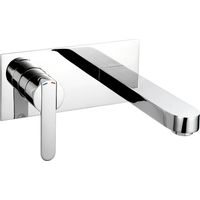 Francis Pegler Strata Wall Mounted Bath Filler Tap Chrome Modern Style