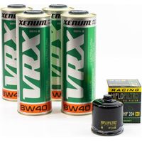 Kit Vidange Racing Huile Blanche Céramique 4L + Filtre à huile HF204RC