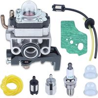 Vergaser-Set, Vergaser Ersatzteil Kit für Honda GX25 GX35 FG110 Motor, Vergaser + Luftfilter + Zündkerze + Dichtung + Benzinfilter + Primer Bulb + Treibstoffschlauch Carburetor 9 in 1 Kit