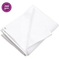 Bâche 260 g/m² 6x6 m PEHD blanc