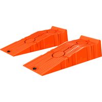 Rampes de voiture 2 pièces Plastica charge max 5 tonnes 91x30x21 cm Orange