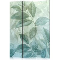 Paravent artgeist Botanique vert 135x172 cm toile bois