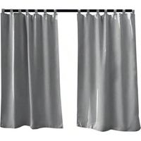 Rideaux D'ExtéRieur Rideaux extérieurs imperméables, isolants Thermiques, occultants, for fenêtre, Rideaux d'extérieur for Jardin Rideau Pergola ExtéRieur(Gris clair,2 Panel 107x213cm)