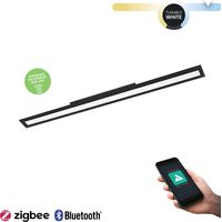Plafoniera Moderna Salobrena-Z Alluminio Nero Luce Led Integrato 33,5W