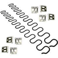 Ersatz-Sofafedern, 2 Stück, 40 cm, mit 8 S-Clips, 4,0 mm Drahtdurchmesser. Set