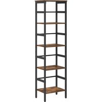 vidaXL Étagère Chêne fumé 40 x 29,5 x 149 cm Bois d'ingénierie