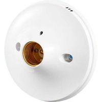 Douille E27 avec détecteur sonore et crépusculaire – Support céramique ignifuge – Installation facile pour ampoules LED – 1 unité