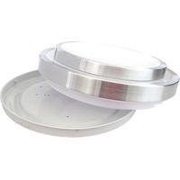 Plafoniera Vuota Rotondo Diametro 380mm Modello Doppio Anelli Per Led Plates