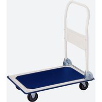 Carrello con manico pieghevole portapacchi 4 ruote portata 150 kg con pianale
