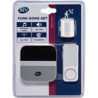 REV Orchestra Funk-Gong-Set mit Taster weiß Link2Home