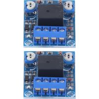 2PCS Interrupteur de Protection Batterie 12V, Module Anti-Décharge Profonde avec Réglage Manuel