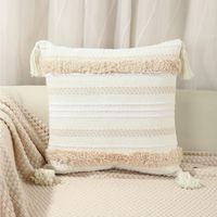 Coussin décoratif bohème marocain tissé pour canapé ou chambre, housse 45x45 cm, sans rembourrage
