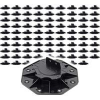 XPOtool Set 90x Stelzlager für Terrassen, 2700kg, 18-28mm, höhenverstellbare Stellfüße für Terrassendielen, Platten und Planken
