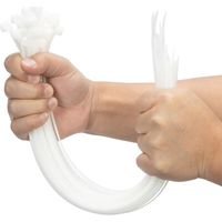 100 Pièces Blanc Large Attaches de câble, Extra Longue 400mm x 9mm Cde câble Nylon Resistant UV, 80 KGS Heavy Duty Serre-câbles Zip Ties