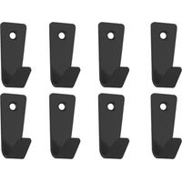 Lntyq Stück schwarze Wandgarderobenhaken, Kleiderhaken, Kleiderhaken, Wandgarderobenhaken, Wandhaken für Zuhause, Badezimmer, Küche, Kleidung, Handtücher, Taschen, Schlüssel – Schwarz